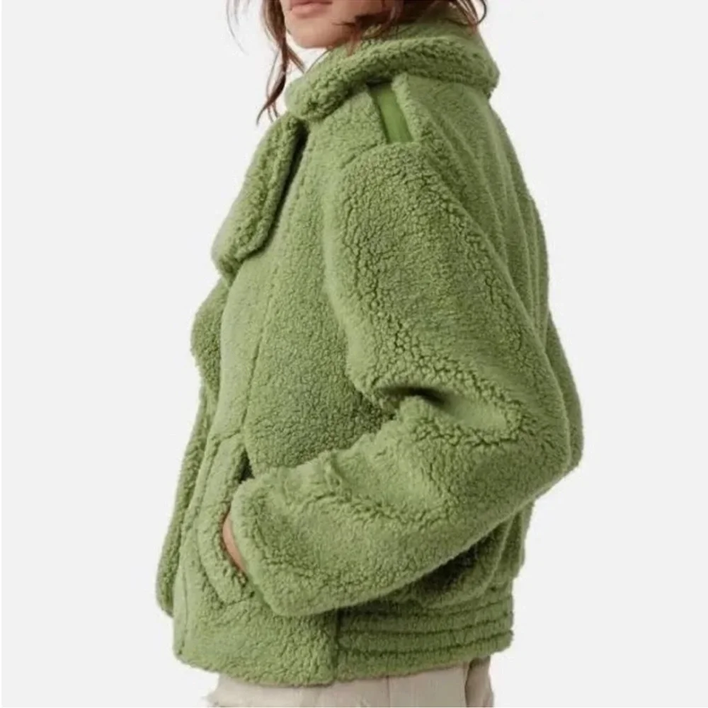 Free People‎ Joplin Cozy Sweet Pistachio Jacket Size Medium Women